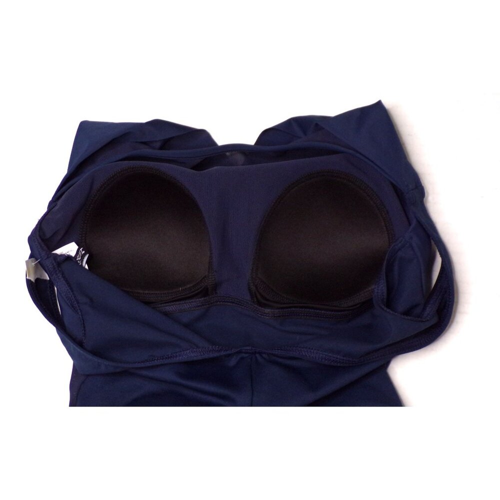 🆕 MIRACLESUIT Palma Illusion Slimming One Piece Swimsuit 8 Navy Blue - Picture 10 of 11